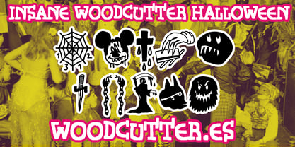 Insane Woodcutter Halloween Font Poster 6