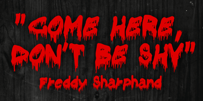 Bloody Horror 2.0 Font Poster 2