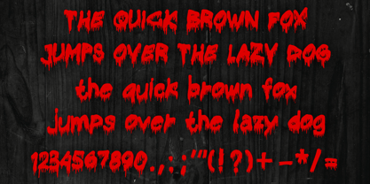 Bloody Horror 2.0 Font Poster 4