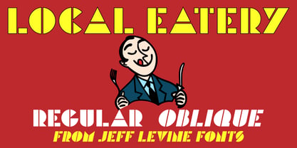 Local Eatery JNL Font Poster 1