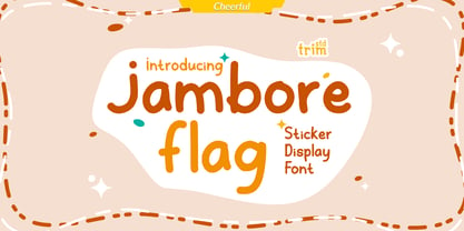 Jambore Flag Font Poster 1