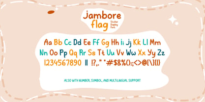 Jambore Flag Font Poster 7