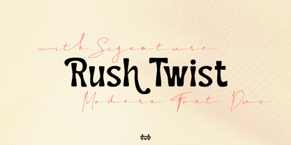 Rush Twist Font Poster 1