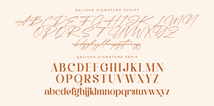 Qalisha Signature Script Font Poster 7