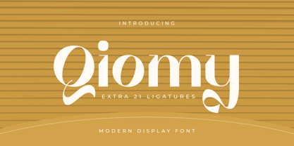 Qiomy Style Font Poster 1