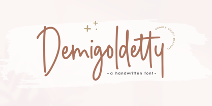 Demigoldetty Font Poster 1