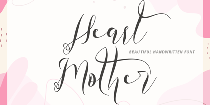 Heart Mother Font Poster 1