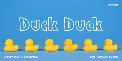 Duck Duck Font Poster 1