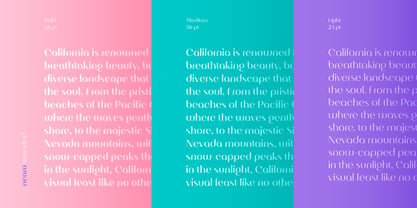 Nearo Rounded Font Poster 3