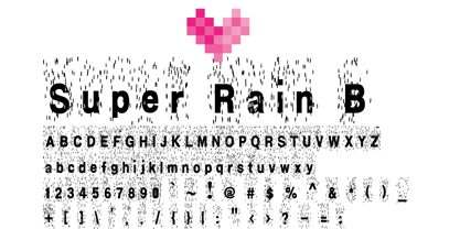 Super Rain D Font Poster 1