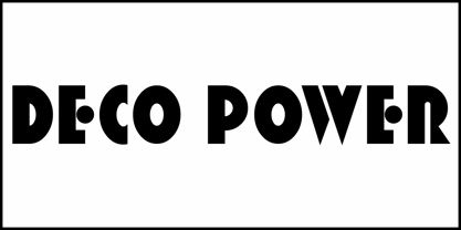 Deco Power JNL Font Poster 2