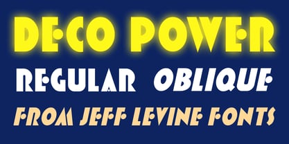 Deco Power JNL Font Poster 1