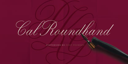 Cal Roundhand Font Poster 1
