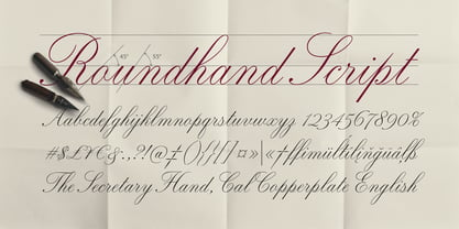 Cal Roundhand Font Poster 2