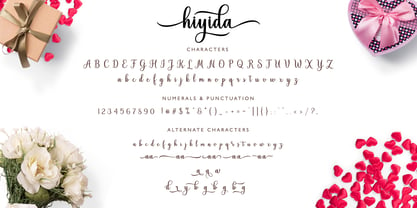 Hiyida Script Font Poster 9