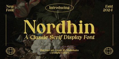 Nordhin Font Poster 1