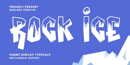 MC Rock Ice Font Poster 1