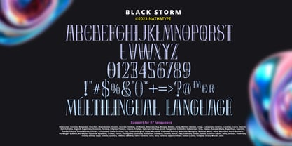 Black Storm Font Poster 9