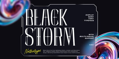 Black Storm Font Poster 1