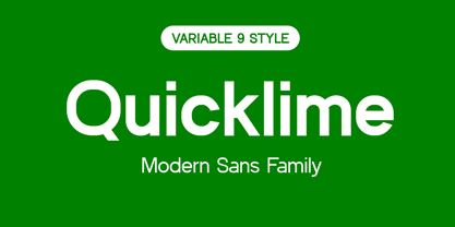 Quicklime Font Poster 1