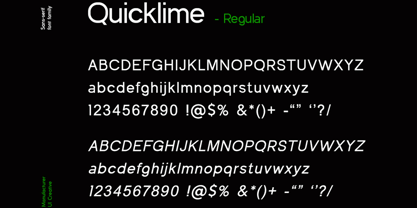 Quicklime Font Poster 5