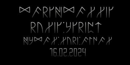 Ongunkan Marcomannic Rune Font Poster 3