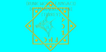 Ongunkan Marcomannic Rune Font Poster 6