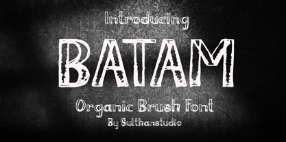Batam Brush Font Poster 1
