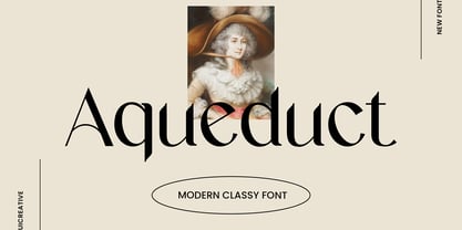 Aqueduct Font Poster 1
