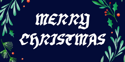 With Christmas Font Poster 2