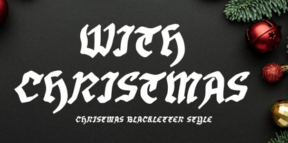 With Christmas Font Poster 1