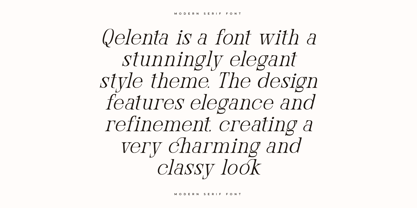 Qelenta Font Poster 2