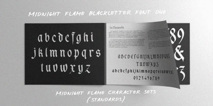 Midnight Flame Font Poster 3