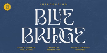 Blue Bridge Font Poster 1
