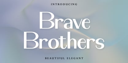 Brave Brothers Font Poster 1