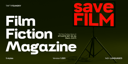 TA Film Fiction Semi X Font Poster 10