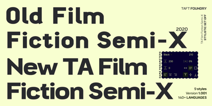 TA Film Fiction Semi X Font Poster 9