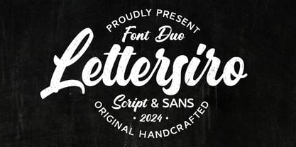 Lettersiro Logotype Fuente Póster 1
