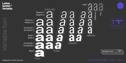 Latino Gothic Variable Font Poster 10