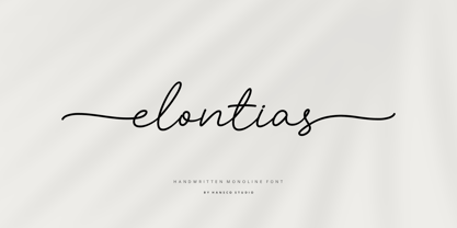 Elontias Font Poster 1