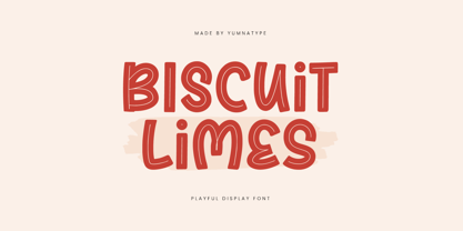 Biscuit Limes Font Poster 1