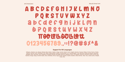 Biscuit Limes Font Poster 10