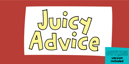 Juicy Advice Font Poster 1
