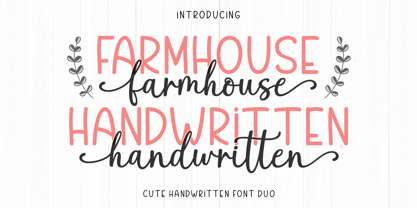 Farmhouse Handwritten Script Font Poster 1