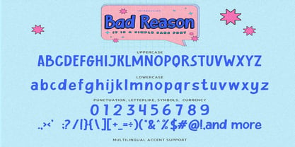 Bad Reason Font Poster 6