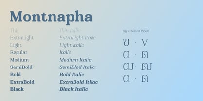 Montnapha Font Poster 5