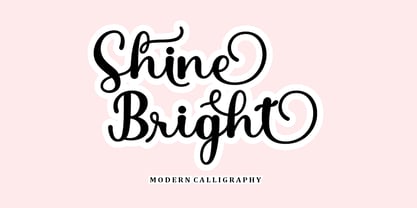 Shine Bright Font Poster 1