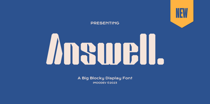 Answell Font Poster 1