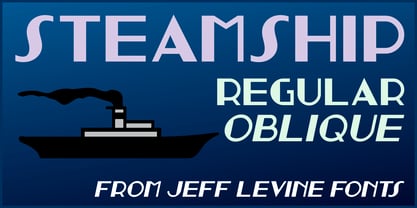 Steamship JNL Font Poster 1