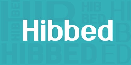 Hibbed Font Poster 1